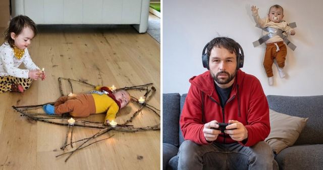Фотограф из Бельгии делает забавные снимки с детьми, которые шокируют любую маму