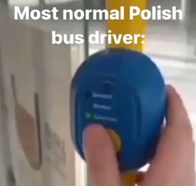 Обычный автобус в Польше