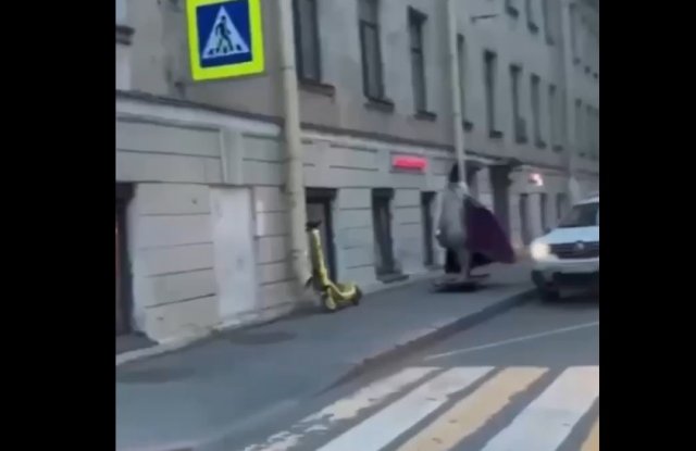Странный персонаж в Петербурге