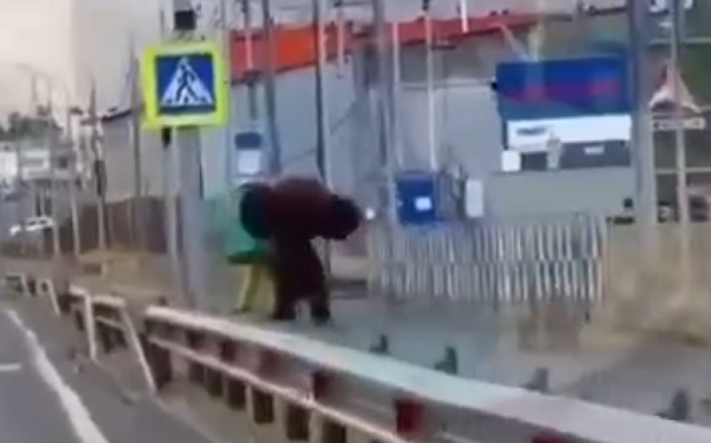 В Пензе Чебурашка подрался с канистрой