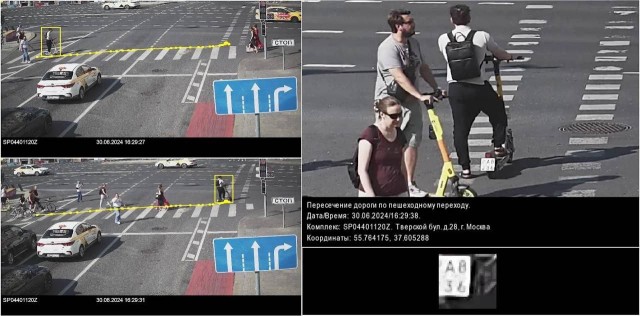 В Москве камеры начали распознавать и штрафовать самокатчиков
