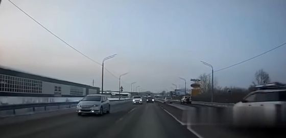 Очередной тонированный гонщик устроил замес