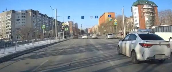 Выкрутас на дороге в Тюмени
