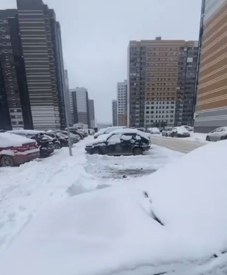 Ночью в столице прошел снегопад