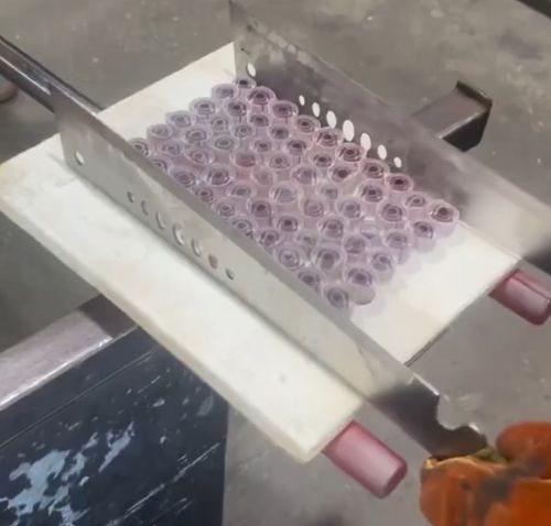 Изготовление стеклянной вазы в технике миллефиори⁠⁠