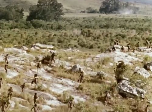 Доисторический военный конфликт снятый на камеру