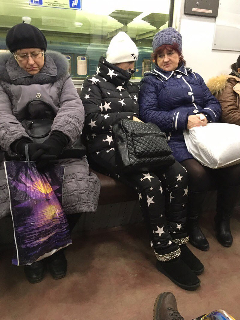 Модники из российского метрополитена