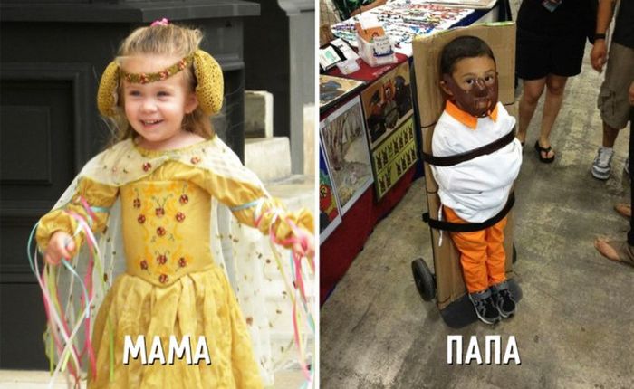 Воспитание ребенка глазами мам и пап