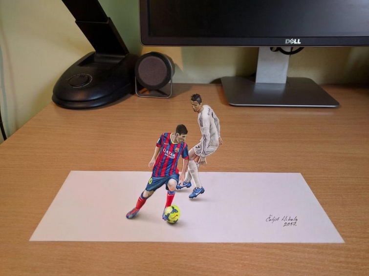 Гиперреалистичные 3D-рисунки, которые совершенно точно запутают вас