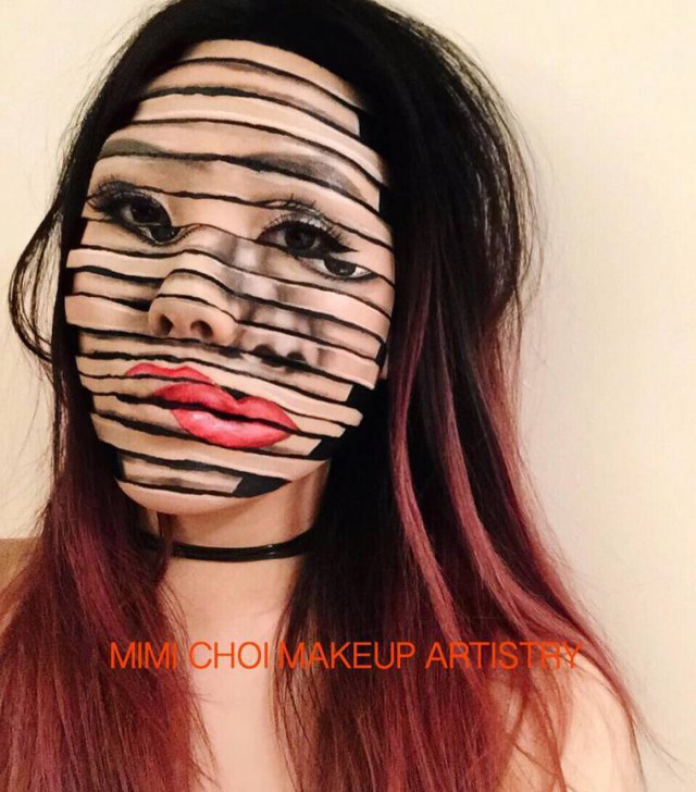 Жутковатый макияж от Мими Чой