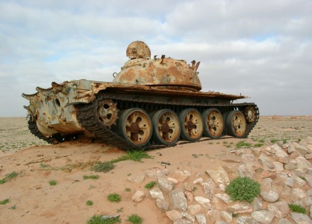 Заброшенная марокканская воинская часть в Западной Сахаре