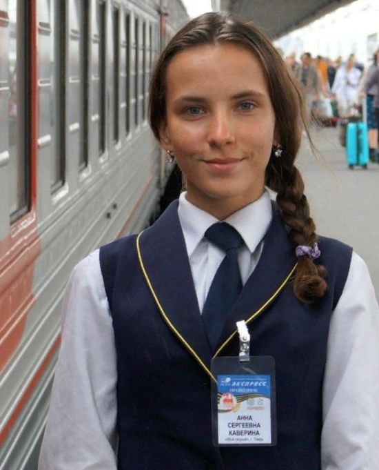 Сотрудницы железной дороги