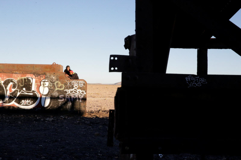Кладбище поездов в Боливии