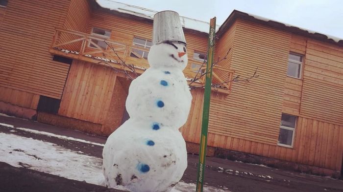 Снегопад в Мурманской области