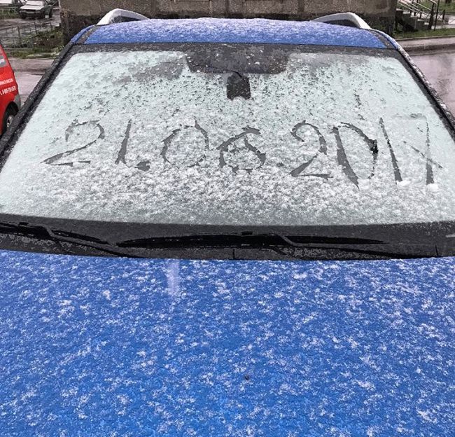 Снегопад в Мурманской области