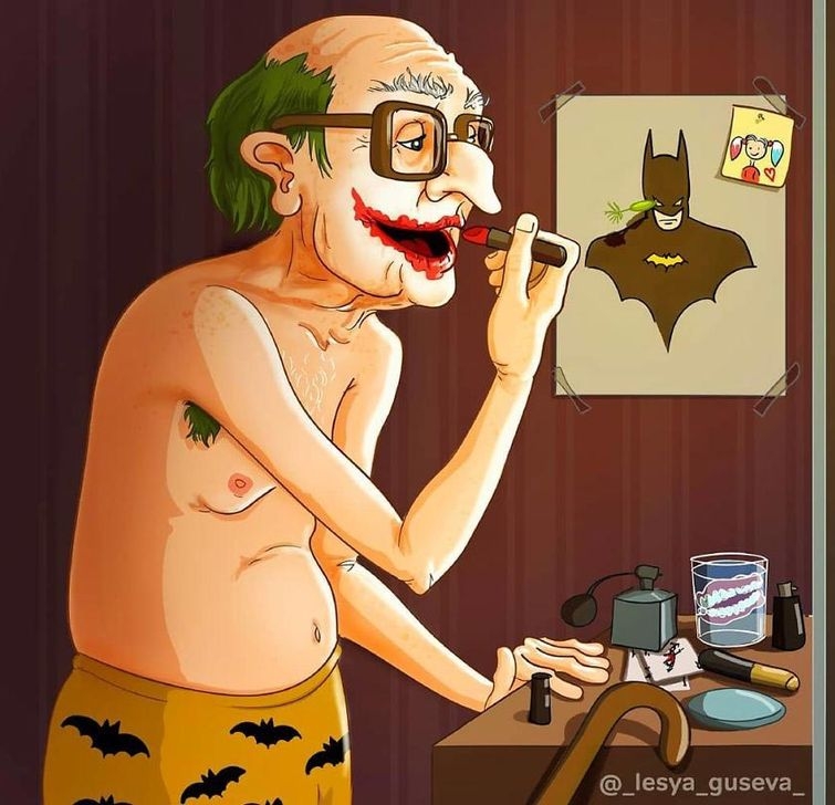 Российская художница показала, как будут выглядеть знаменитые персонажи, когда состарятся