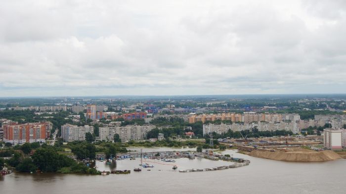 Наводение в Хабаровском крае с вертолета