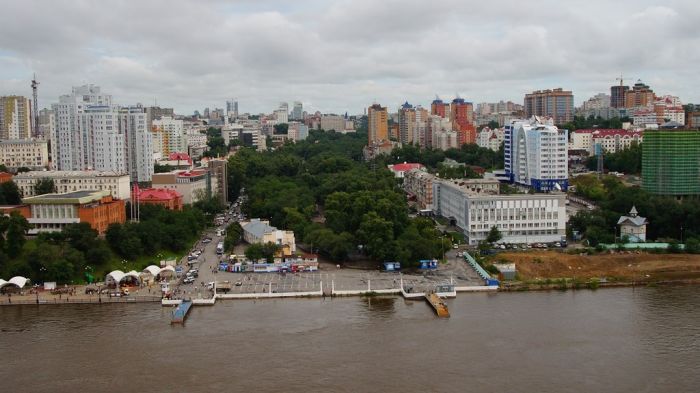 Наводение в Хабаровском крае с вертолета