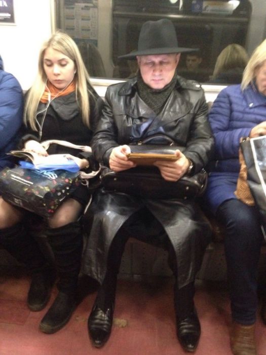 Модные пассажиры метро