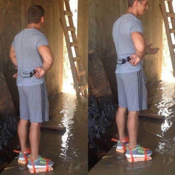 Люди проявляют смекалку