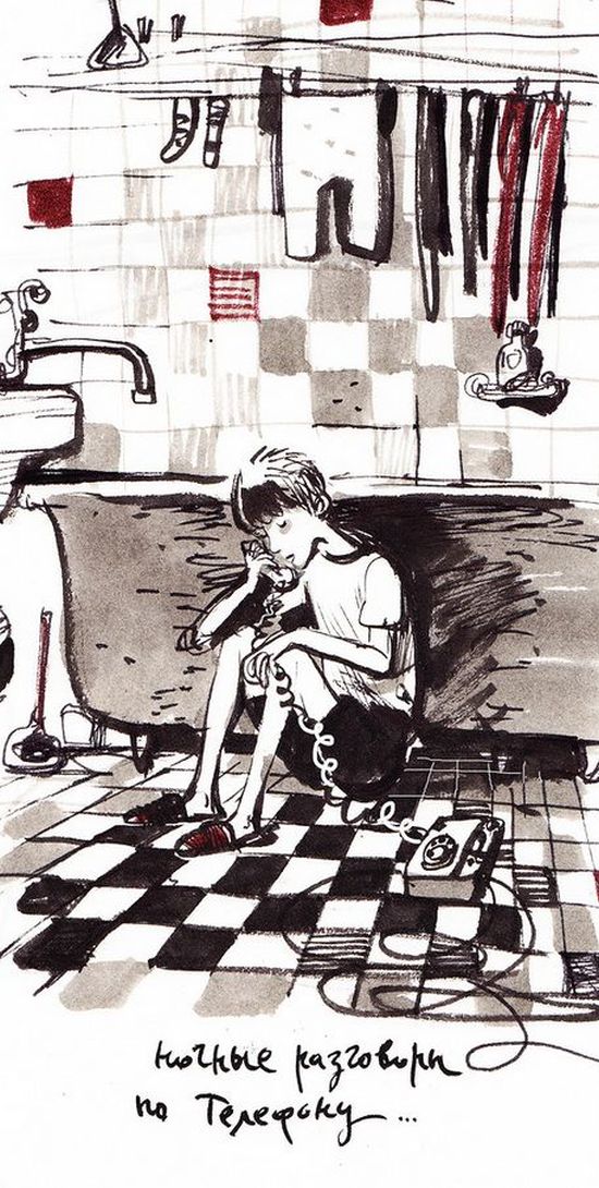 «Для тех, кто помнит» - серия рисунков с фрагментами из нашего детства