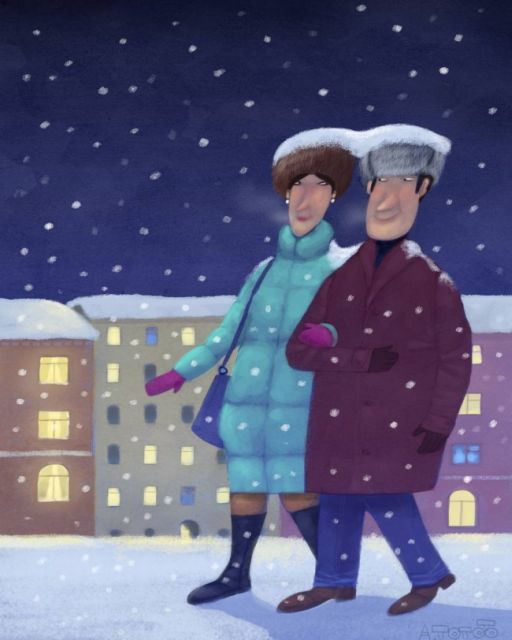 Добрые рисунки питерского художника Андрея Попова