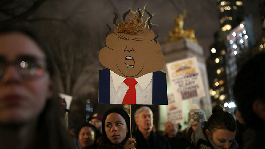Голливудские актеры вышли на митинг против Трампа