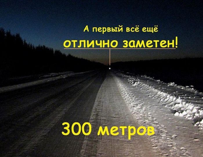 Видимость на дороге в темное время суток