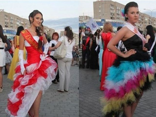 Странные платья выпускниц