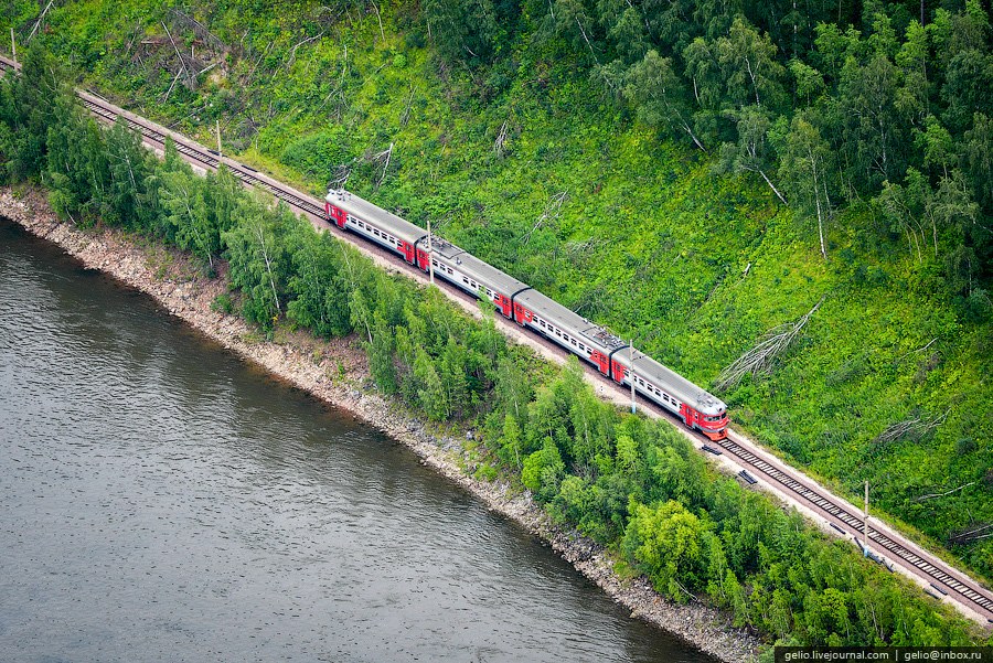 Красноярск с вертолета