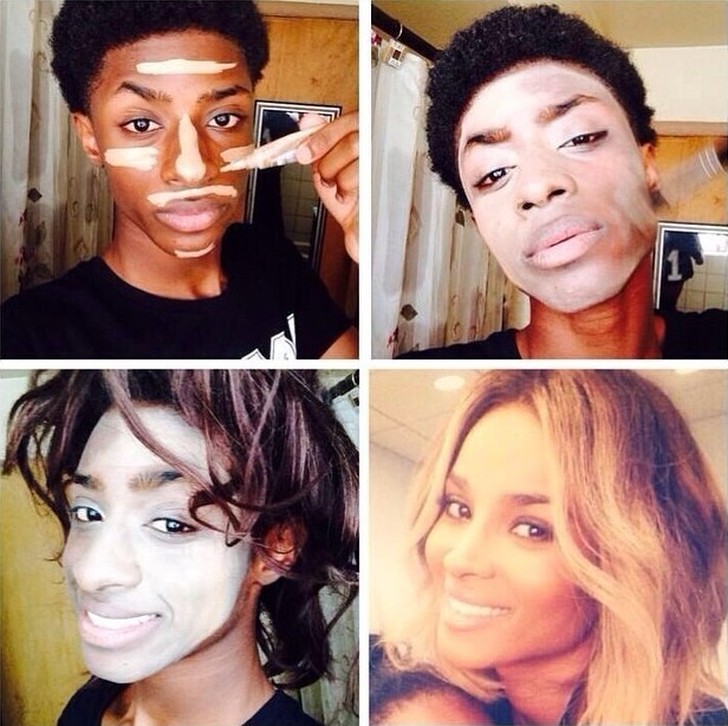 Почти похоже — новый сетевой тренд #MakeupTransformation