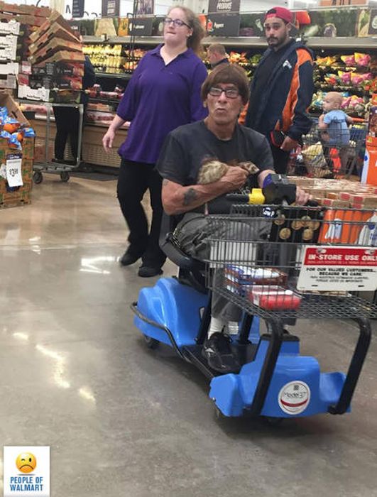 Забавные посетители супермаркетов Walmart