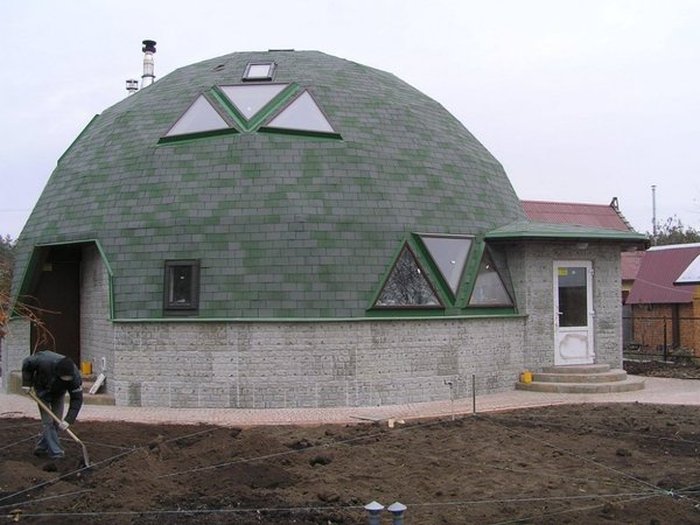 Отчет о строительстве купольного дома