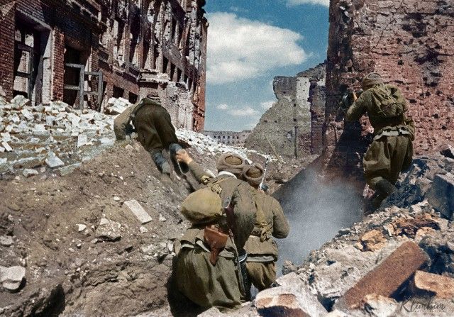 "Ожившие" фото времен Великой Отечественной войны
