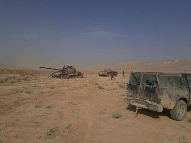 Захваченная горная база боевиков ИГИЛ в Сирии