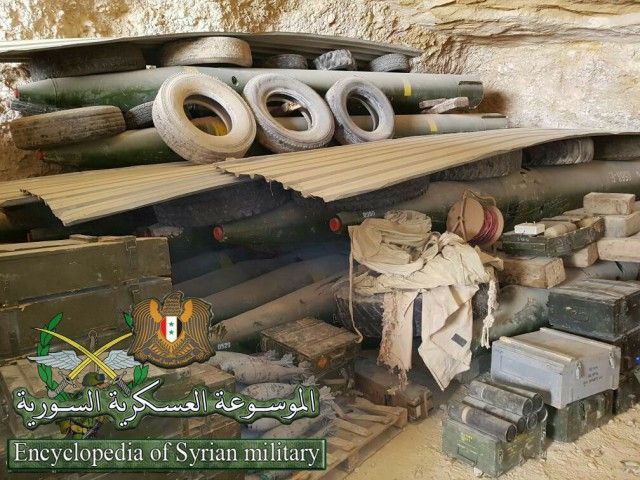 Захваченная горная база боевиков ИГИЛ в Сирии