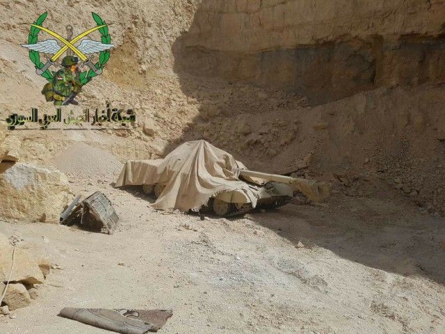 Захваченная горная база боевиков ИГИЛ в Сирии