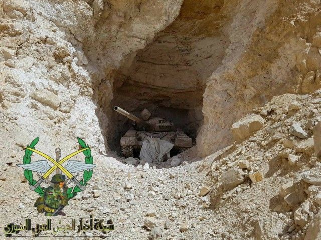 Захваченная горная база боевиков ИГИЛ в Сирии