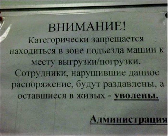 Прикольные вывески и объявления