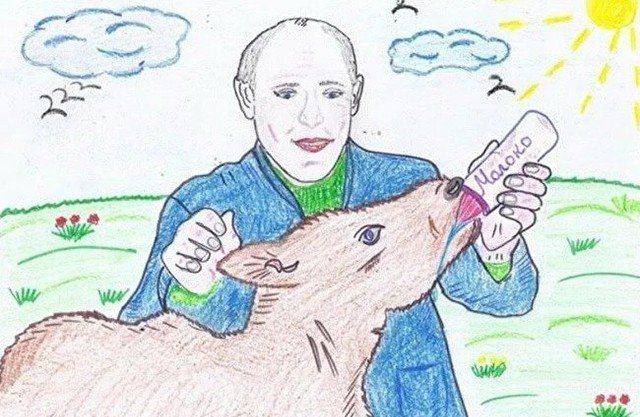 Каким видят Путина российские дети