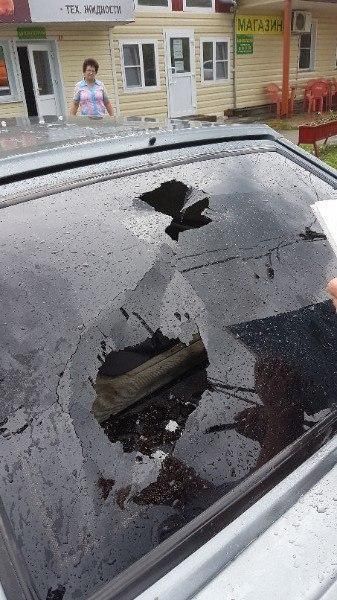 В Алтайском крае выпал летний град