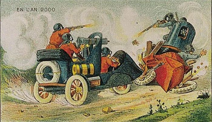 Рисунки 1910 года, отображающие будущее