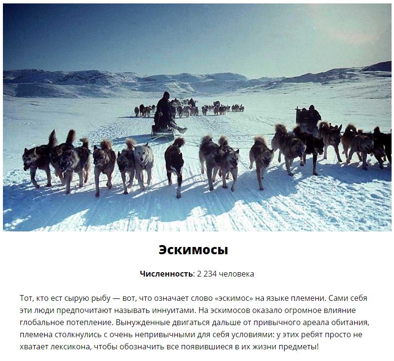 Народы России, которые находятся на грани исчезновения