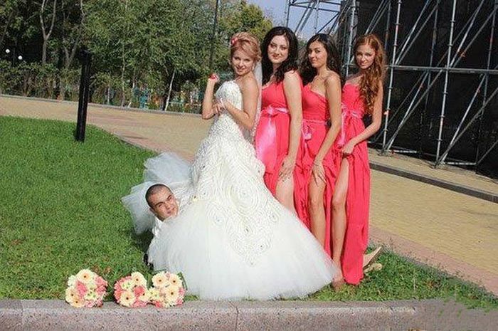 Необычные свадебные фото