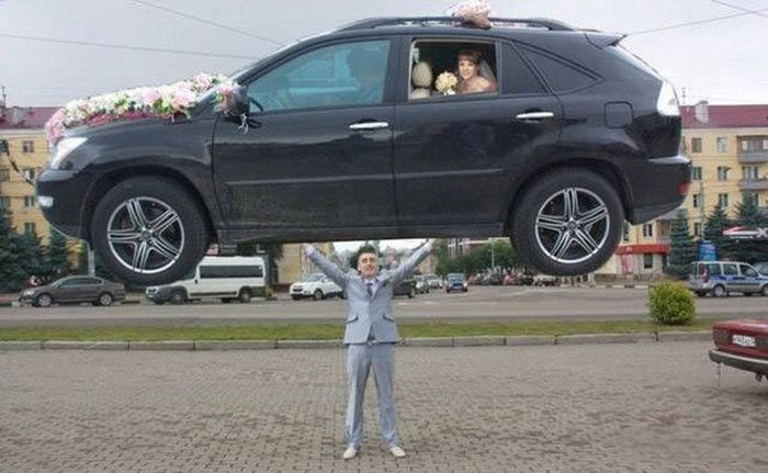 Необычные свадебные фото