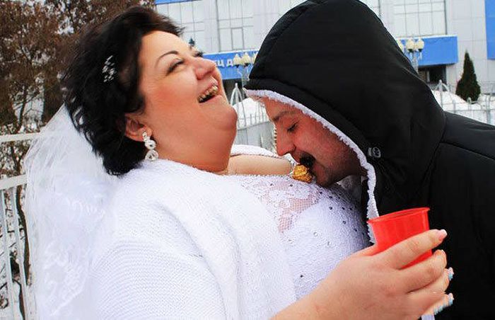 Необычные свадебные фото