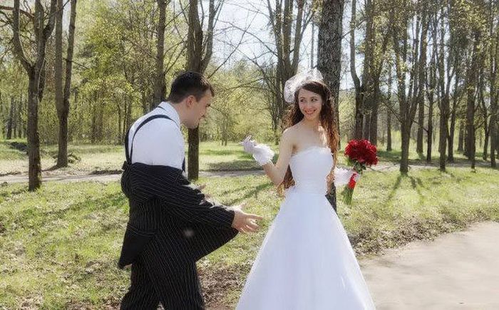 Необычные свадебные фото