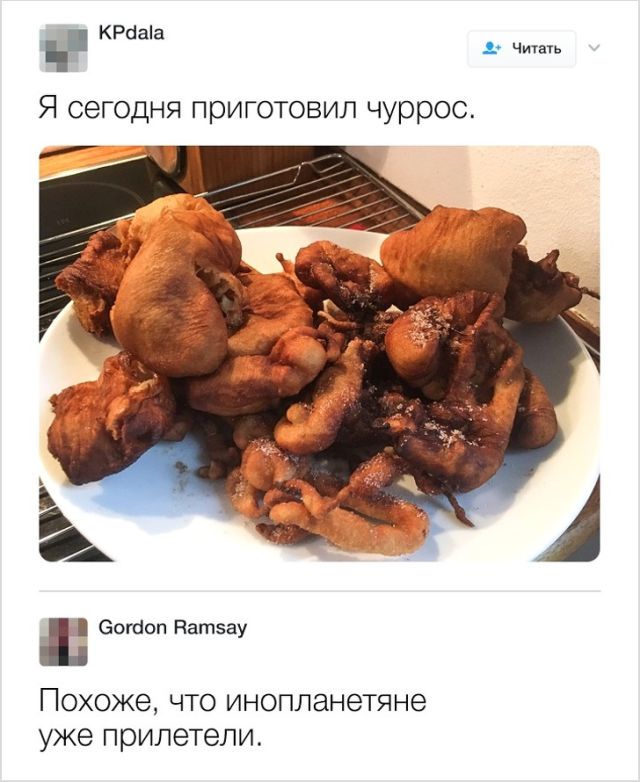 Шеф-повар Гордон Рамзи оценивает блюда своих подписчиков