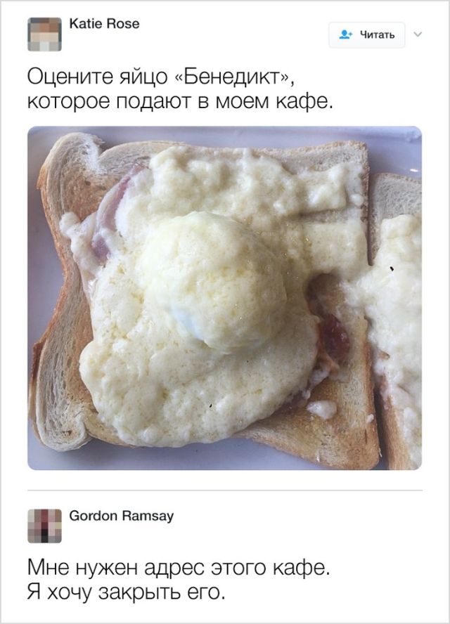 Шеф-повар Гордон Рамзи оценивает блюда своих подписчиков