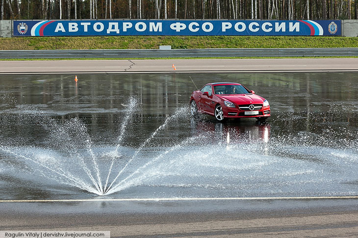 Тренинги безопасного вождения на автодроме Федеральной службы охраны